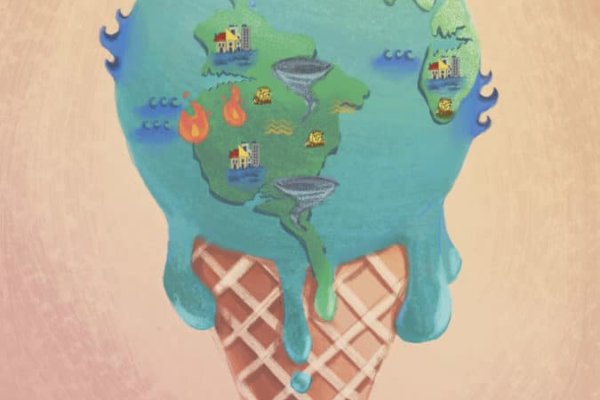 picture of the earth melting